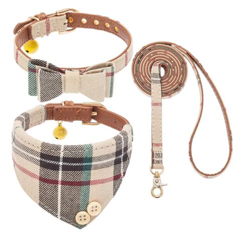 burberry dog collar and leash|authentic burberry dog collar.